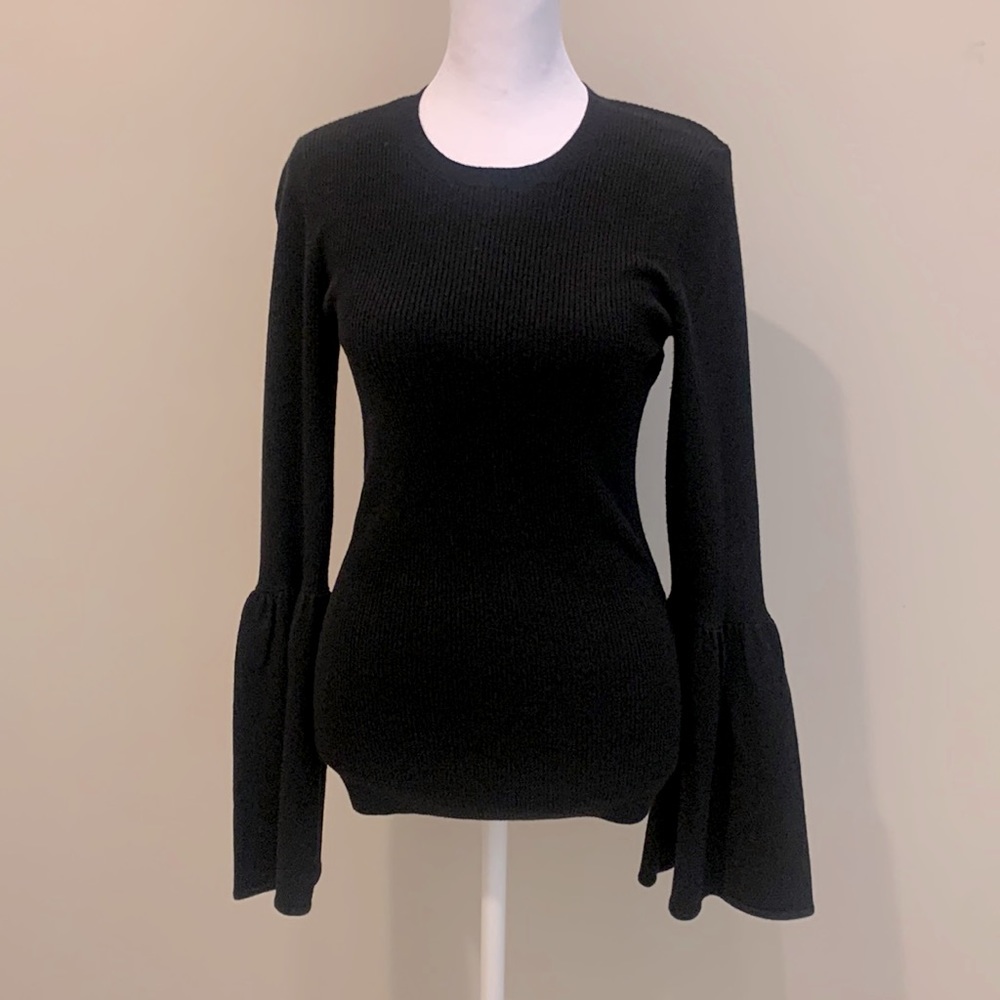 BCBG BELL SLEEVE WOOL SWEATER